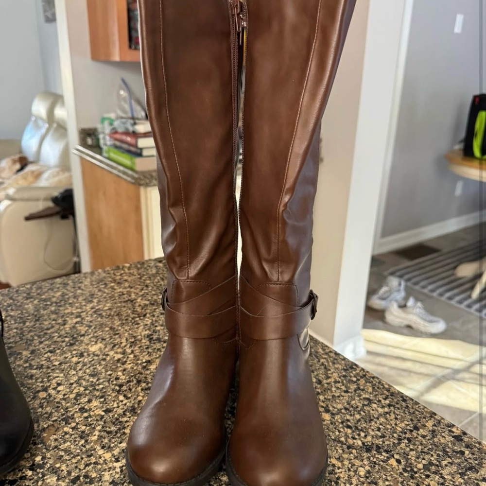Style & Co. Chocolate Over the Knee Boots